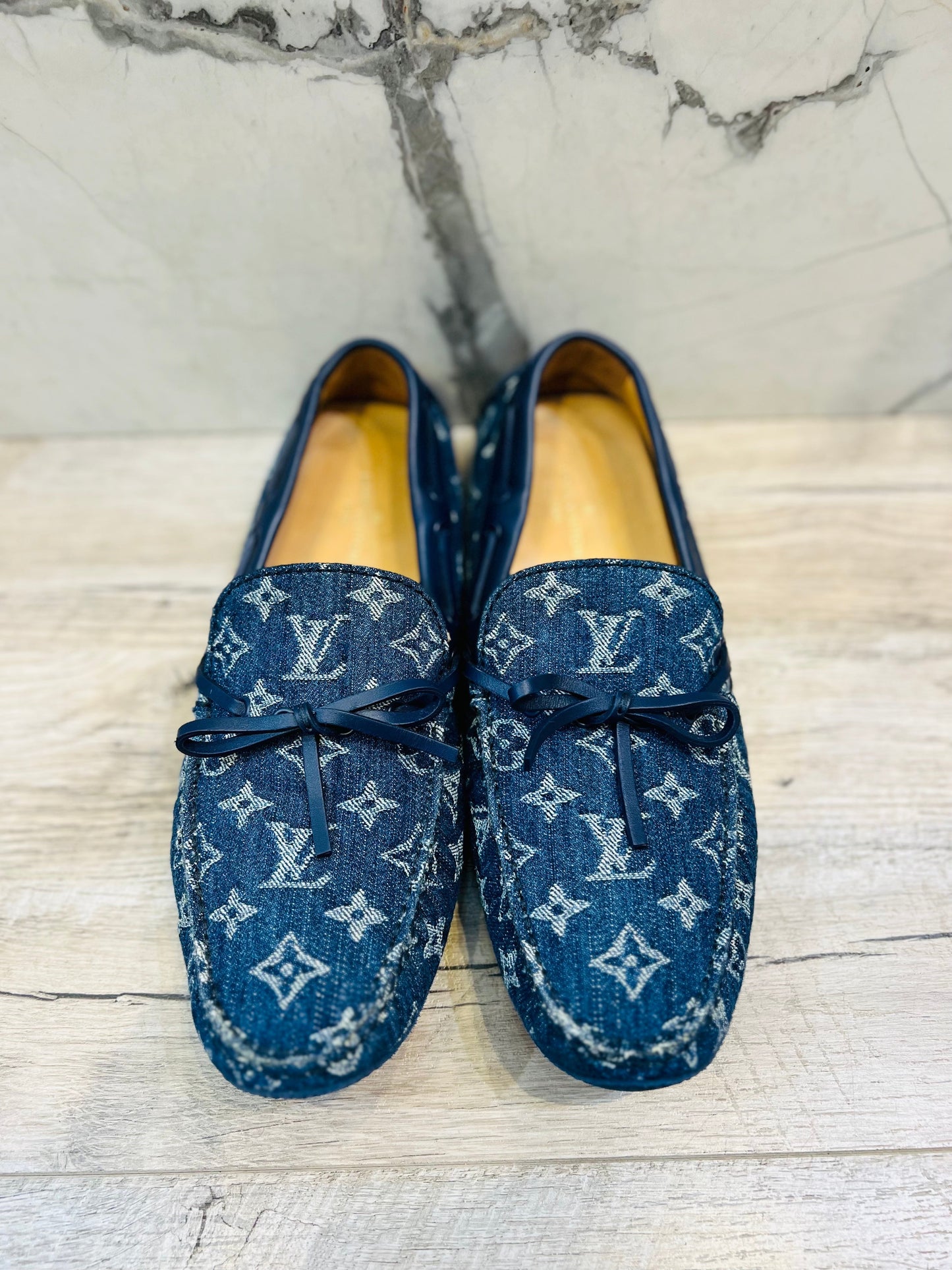 Luxury Women's Handbag | LOUIS VUITTON MONOGRAM DENIM ARIZONA LOAFERS