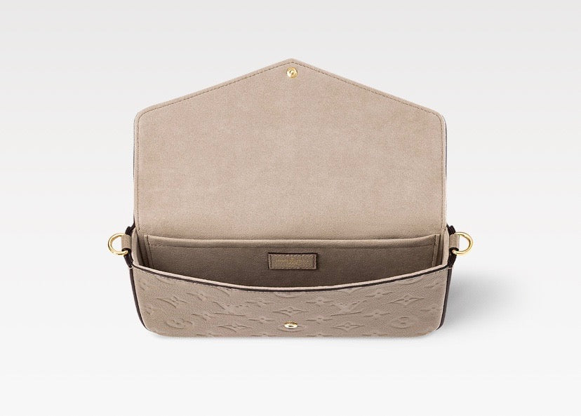 Designer Women's Crossbody Bag | LOUIS VUITTON MONOGRAM EMPREINTE LEATHER POCHETTE FÉLICIE CROSSBODY