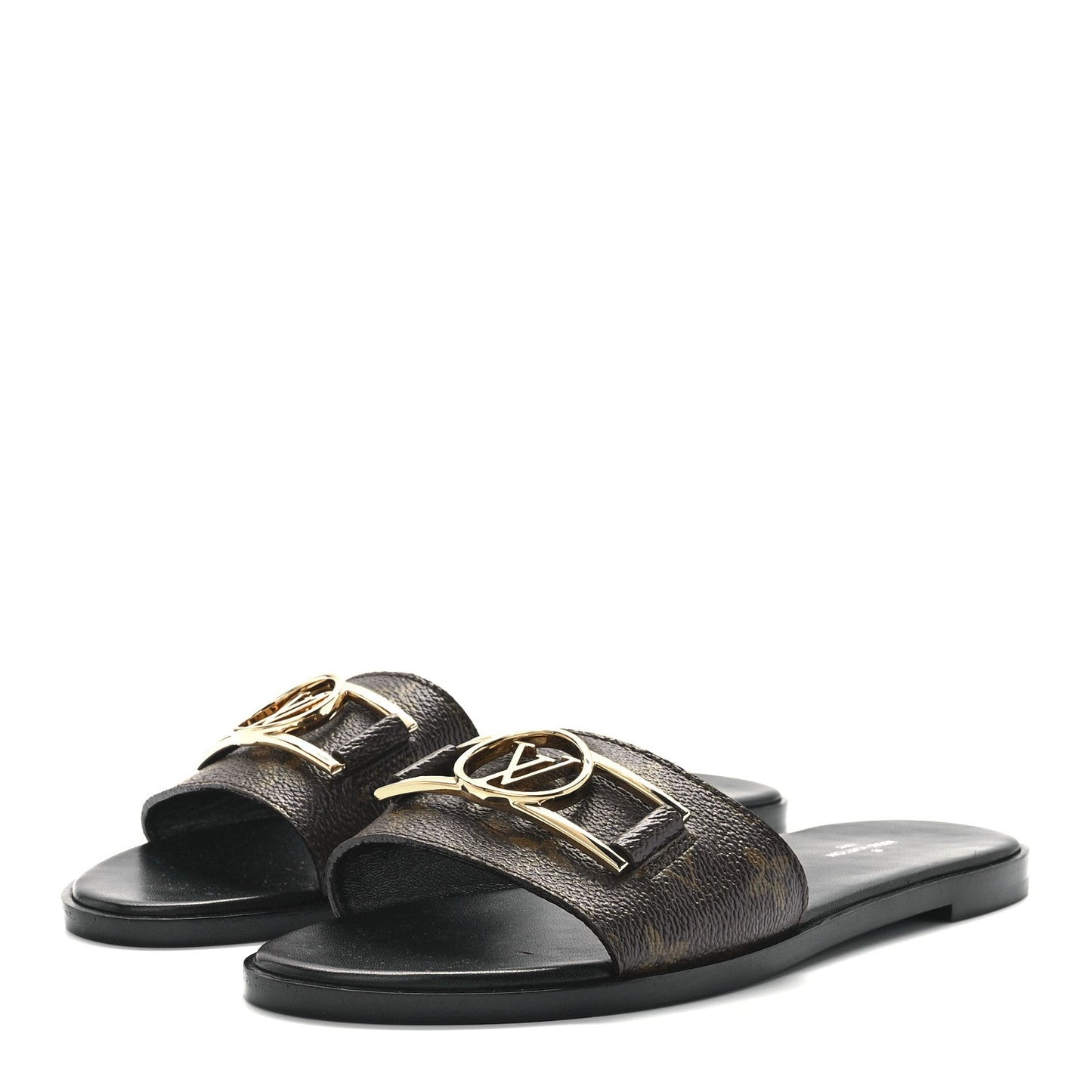 LOUIS VUITTON LV MONOGRAM LOCKIT MULES