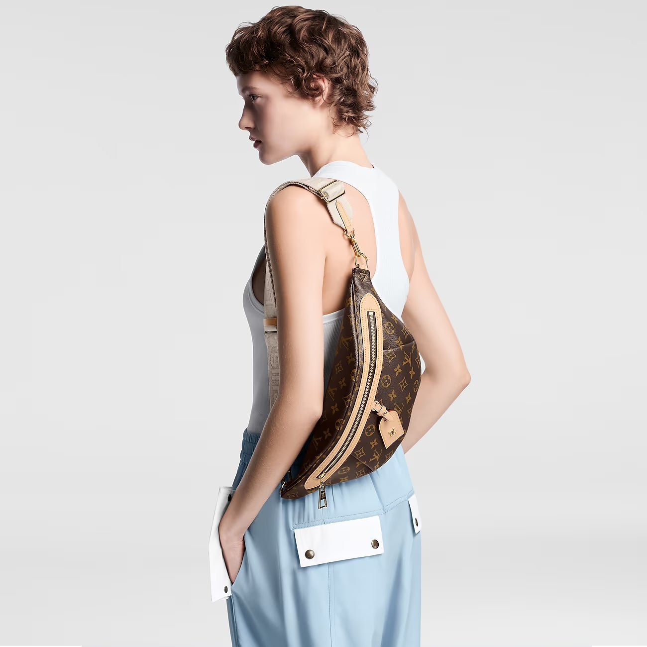 LOUIS VUITTON MONOGRAM LARGE HIGH-RISE BUMBAG