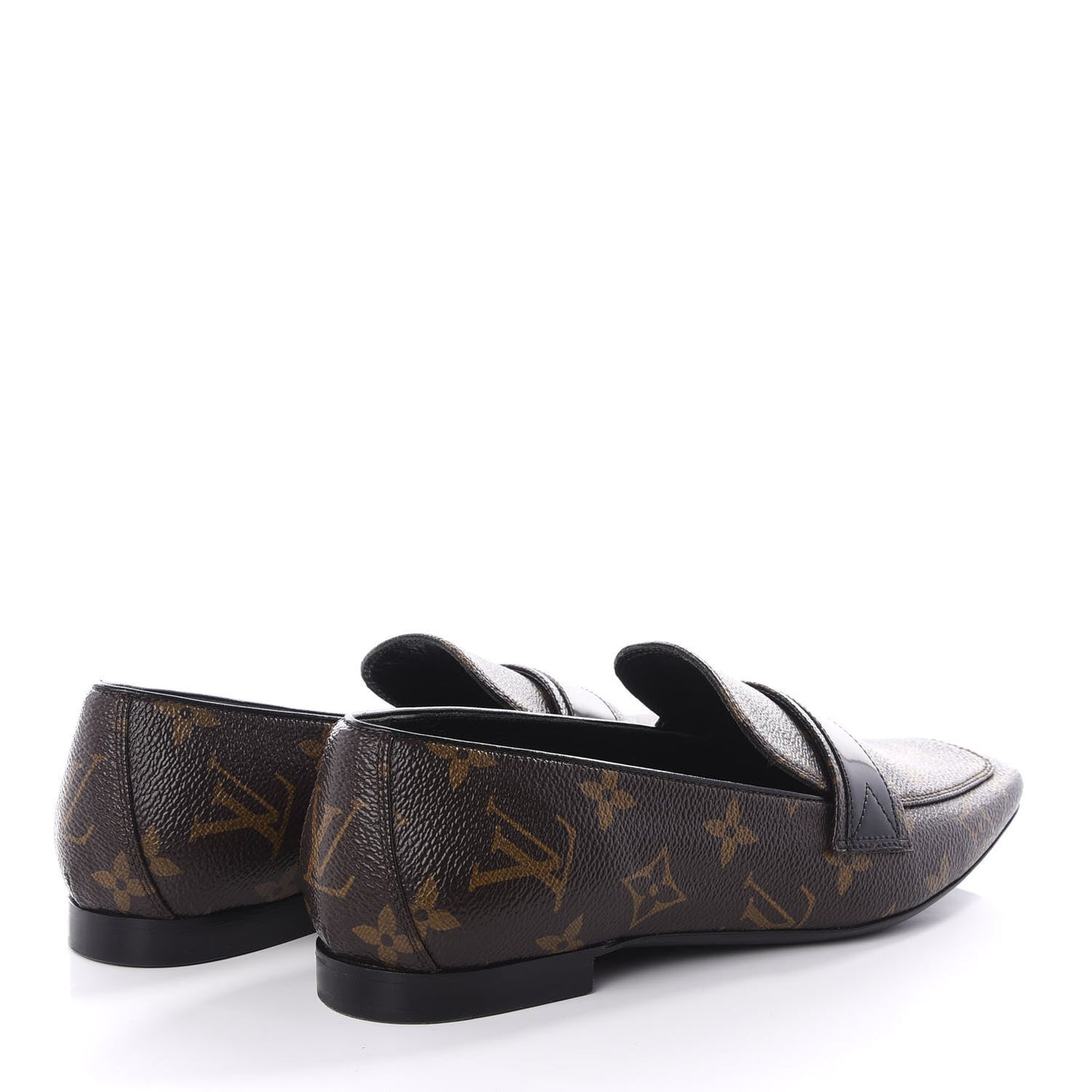 LOUIS VUITTON MONOGRAM UPPERCASE LOAFERS