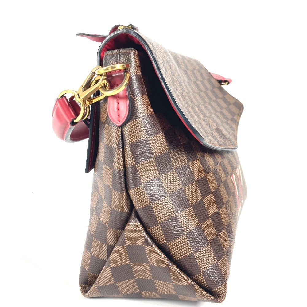 LOUIS VUITTON Handbag Damier canvas Brown Damier Bobble Scarlet
