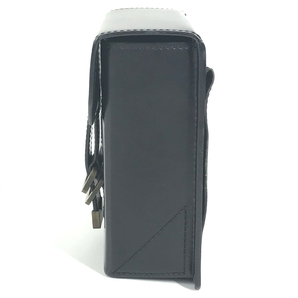 LOUIS VUITTON Pouch leather black Liege line Pister