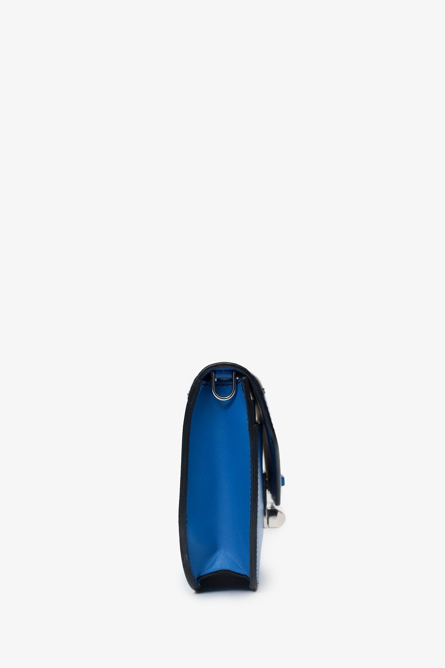 Prada Blue/Black Leather 'Sybille' Crossbody Bag