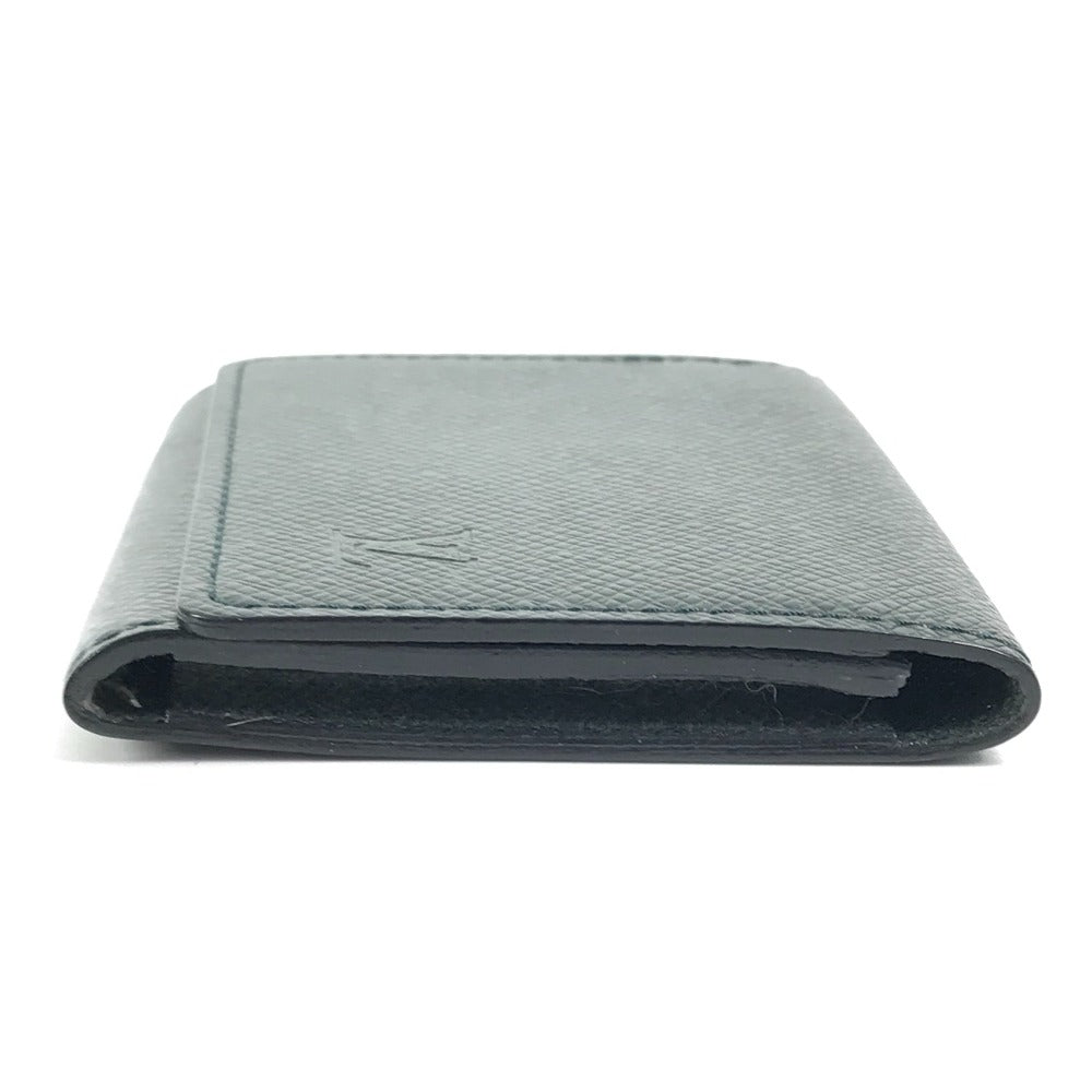 LOUIS VUITTON Card Case Taiga Leather green Taiga Anneveld Cult de Visit