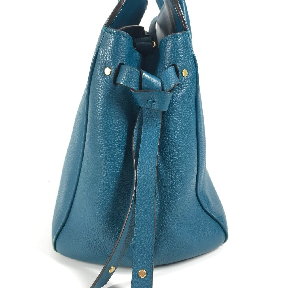 LOUIS VUITTON Tote Bag Taurillon Clemence Leather blue Mira MM