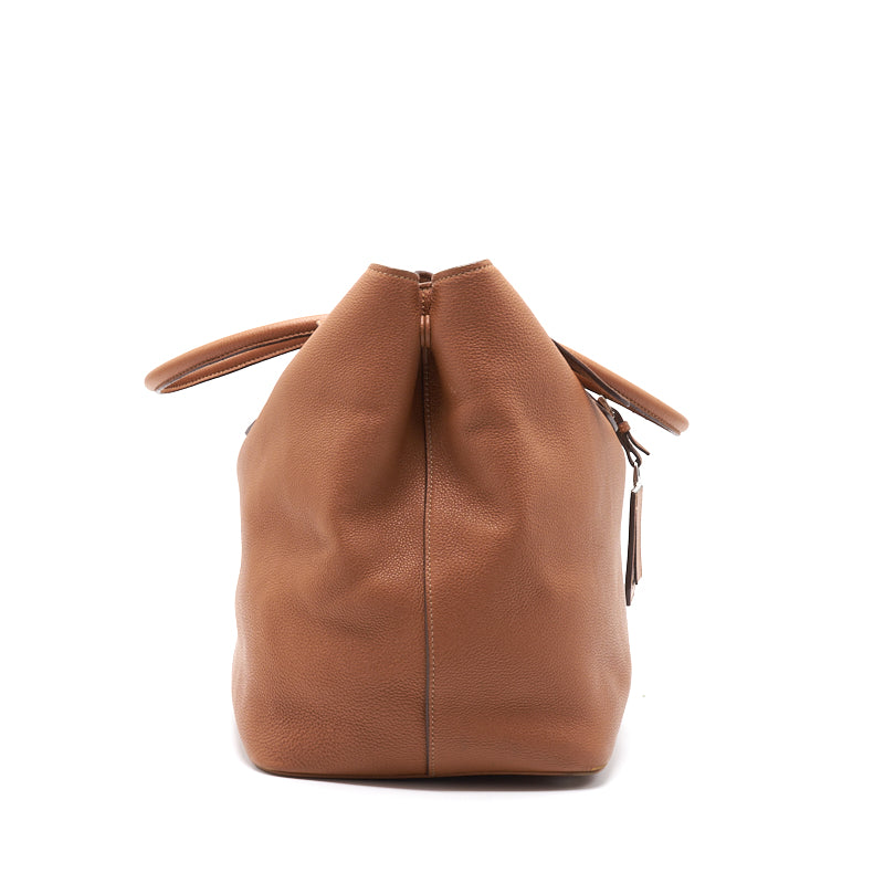 Prada Leather Tote Brown