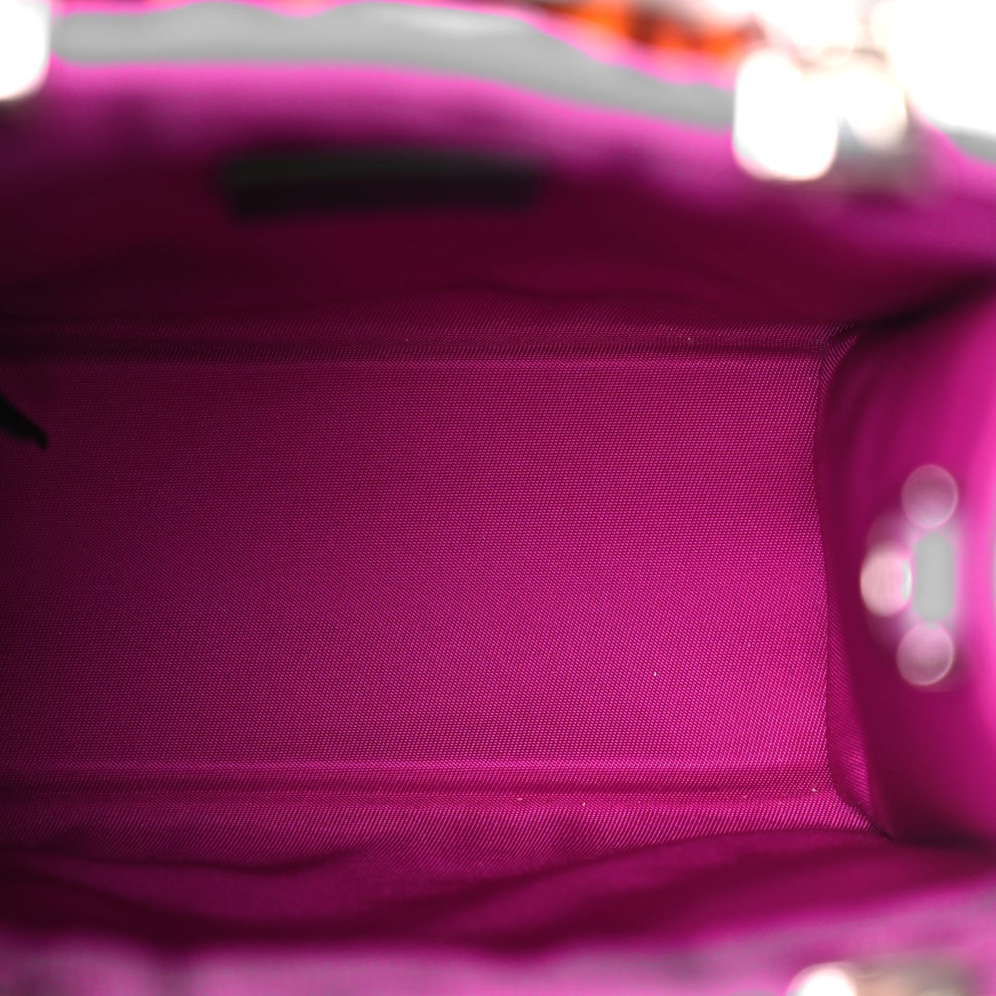 Fendi Technical Fabric Vitello Ceylon Plexiglass FF Mini Fendi Sunshine Shopper Tote Pink Bouganville