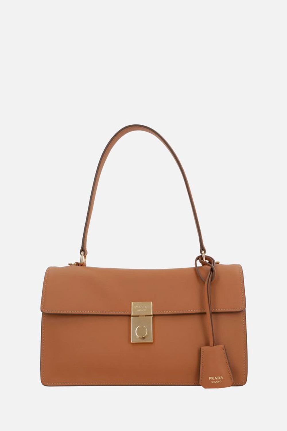 Prada Soft Sound Medium Leather Shoulder Bag