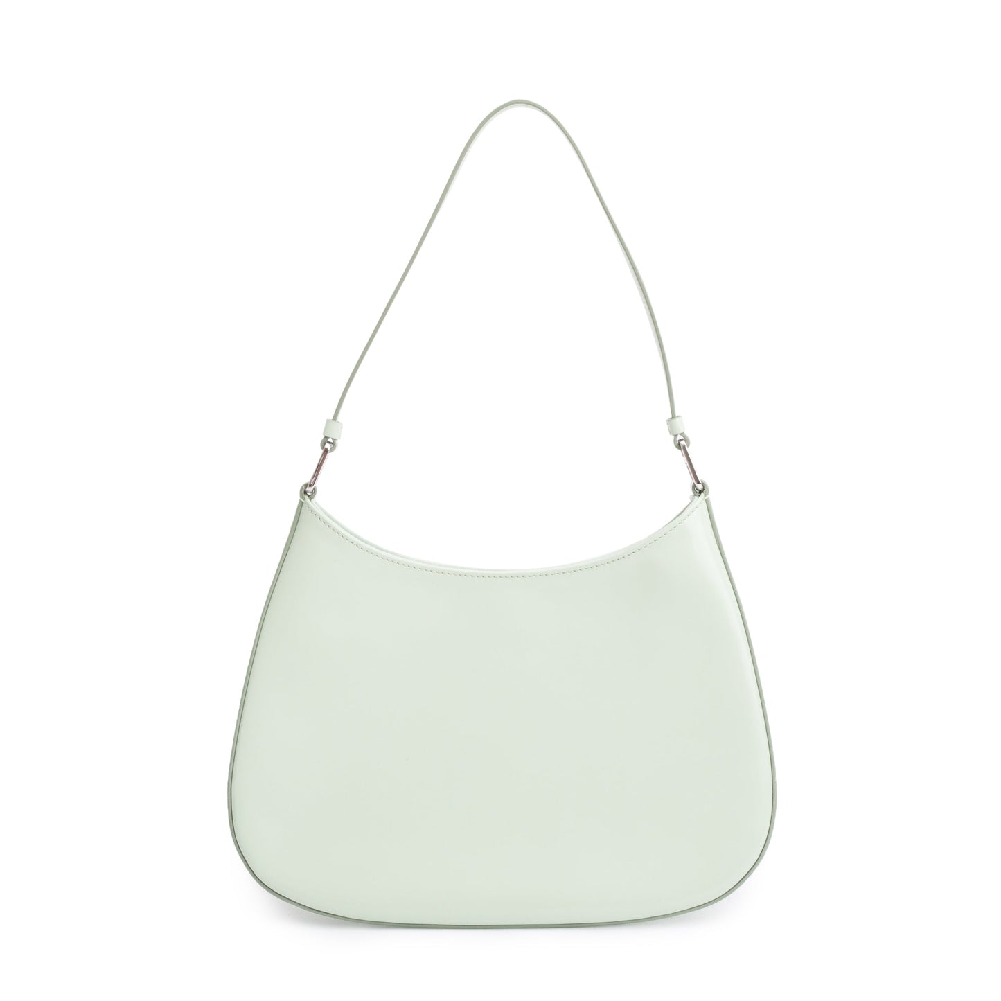 Prada 2021 Aqua Spazzolato Leather Cleo Bag