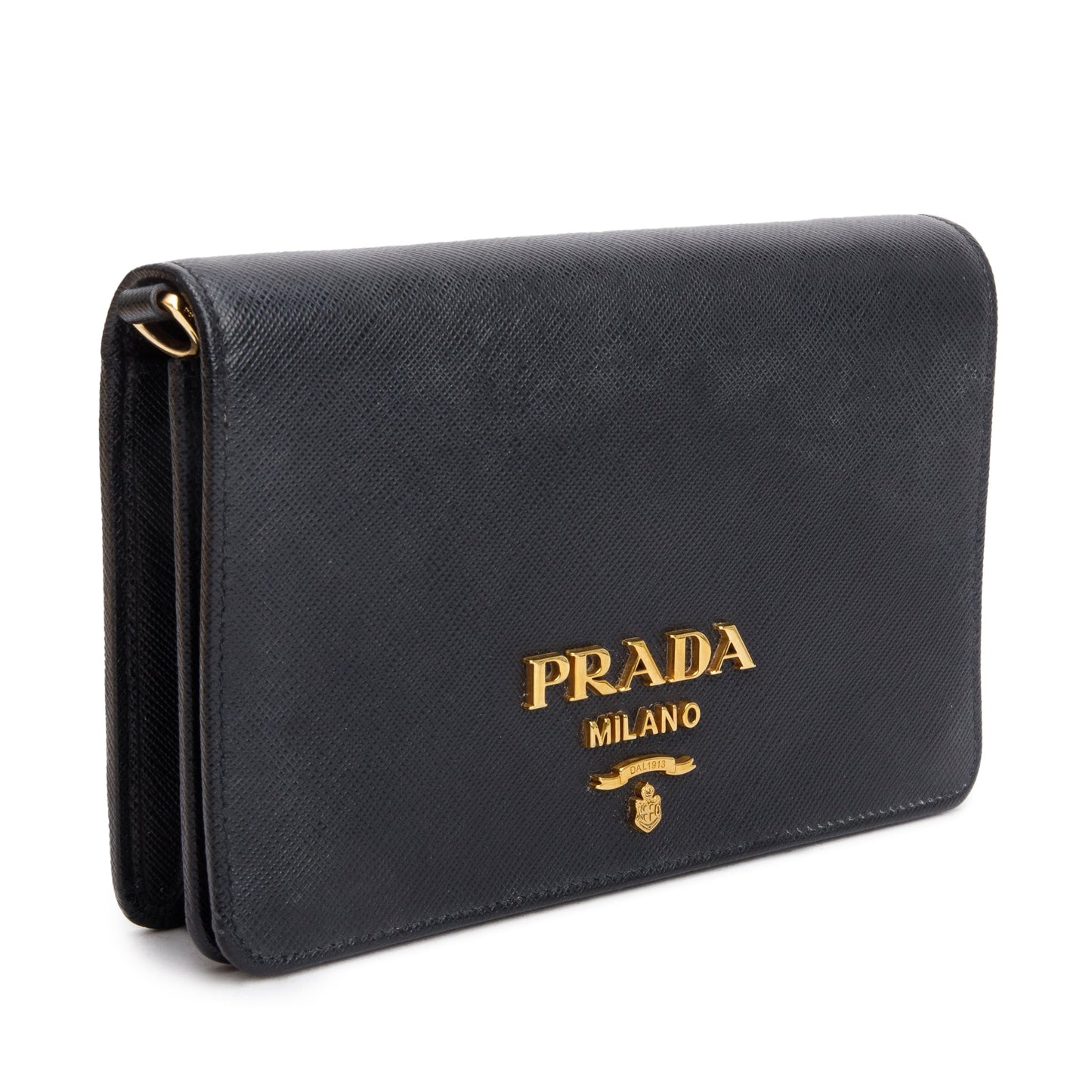 Prada Black Saffiano Lux Mini Shoulder Bag