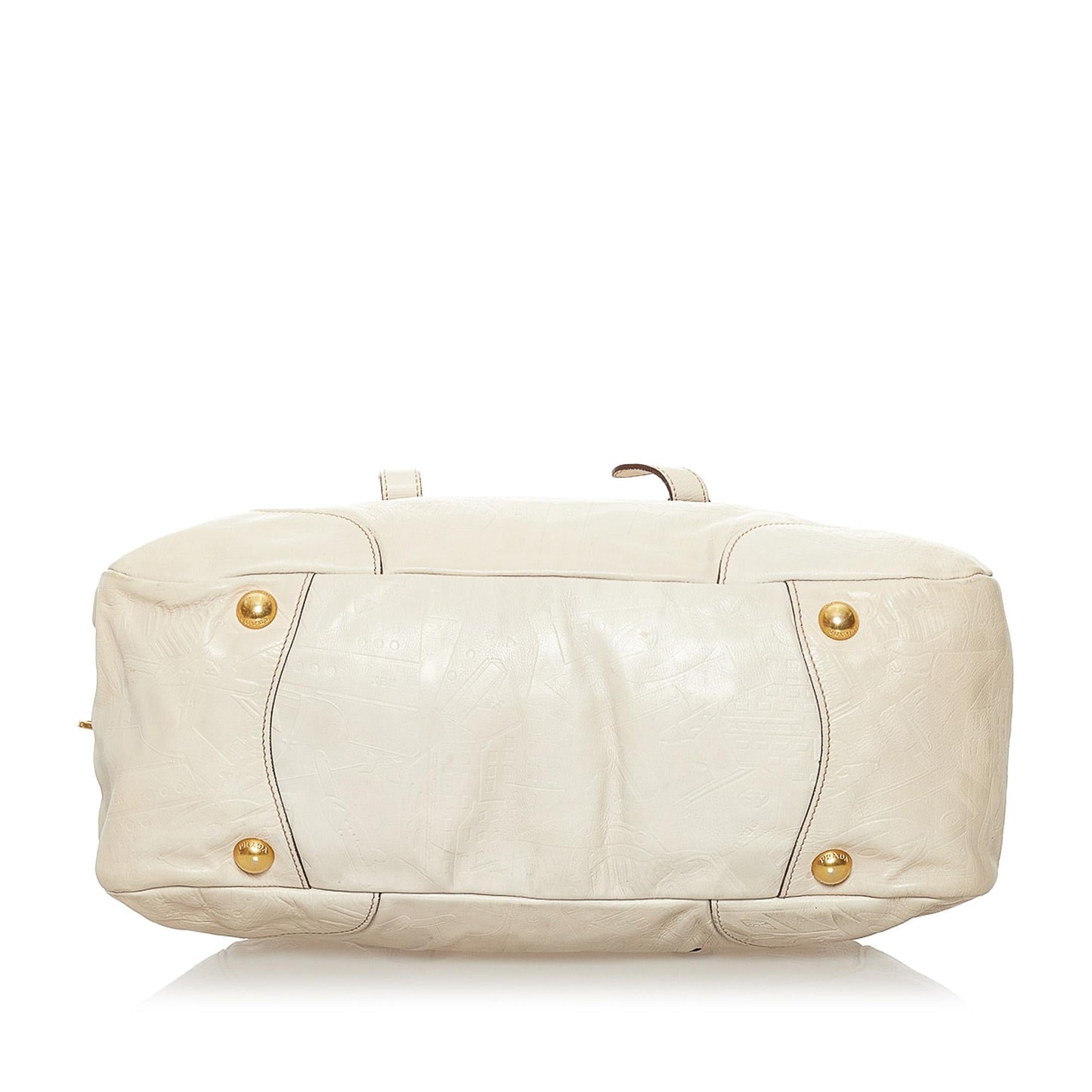 Prada Embossed Leather Satchel (SHG-33277)