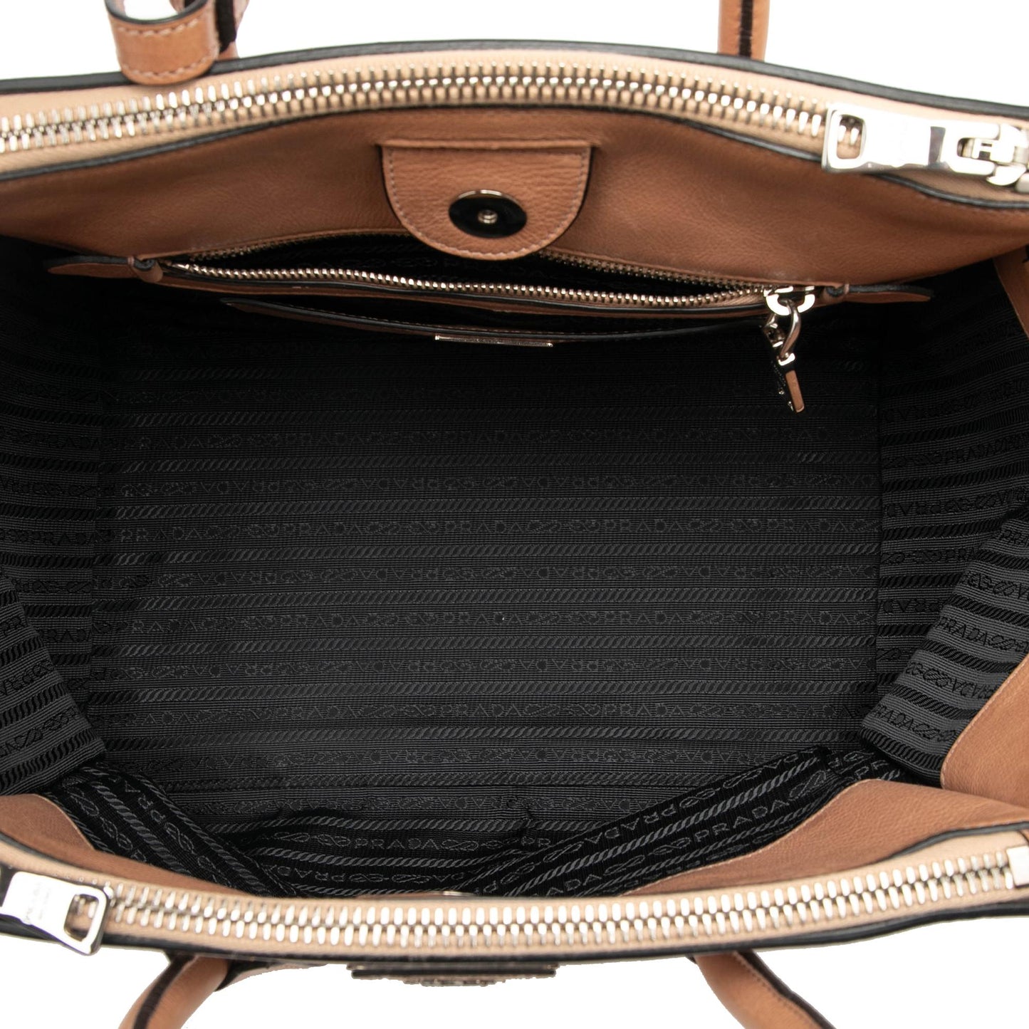 Prada Glace Calf Twin Pocket Satchel