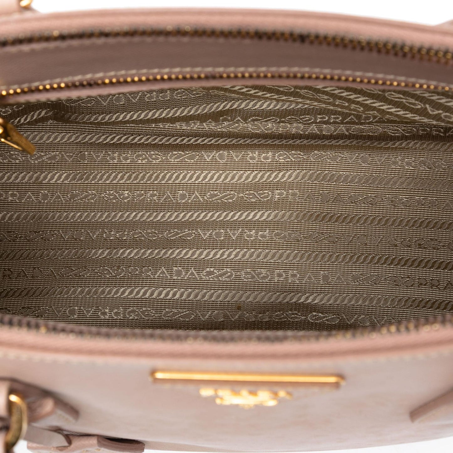 Prada Medium Saffiano Lux Galleria Double Zip Satchel
