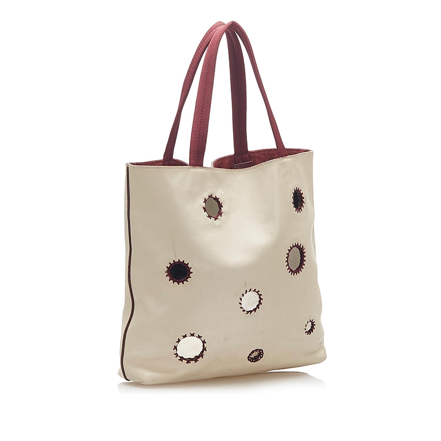 Prada Mirror Leather Tote Bag ( )