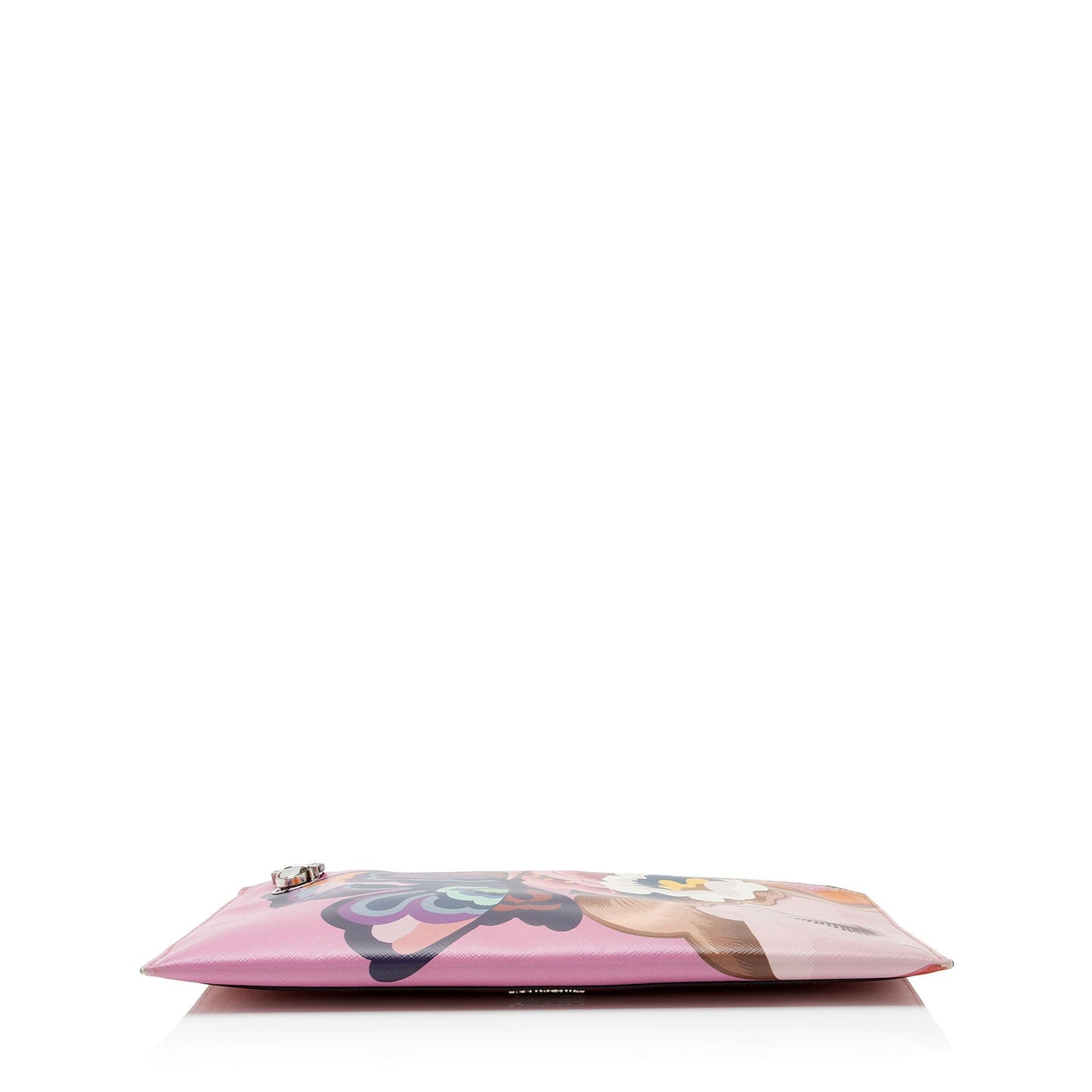 Prada Saffiano Rosso dis Butterfly Clutch