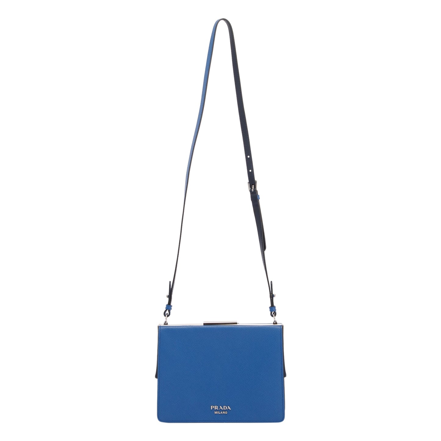 Prada Small Saffiano Patch Comics Light Frame Shoulder Bag