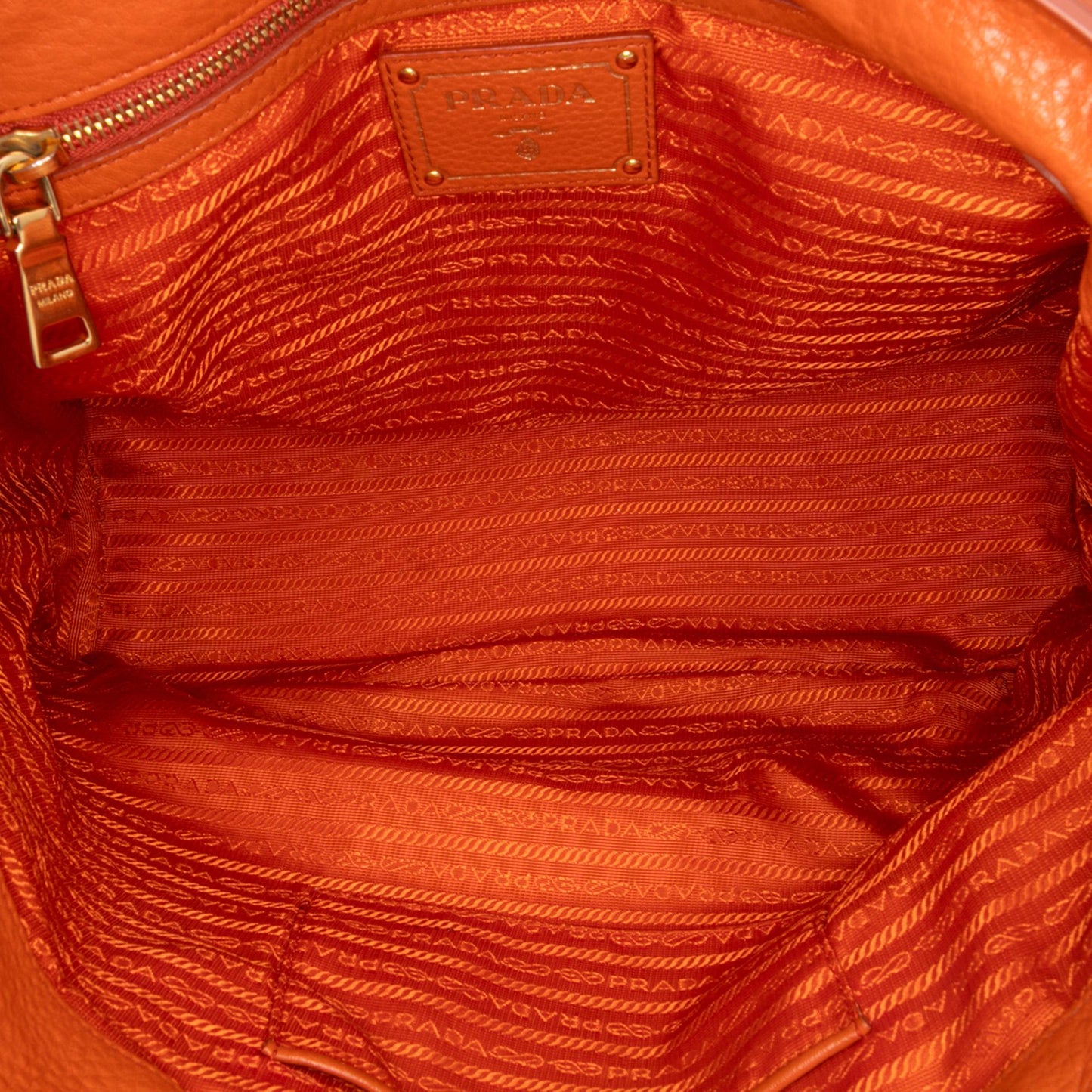 Prada Vitello Daino Open Convertible Tote