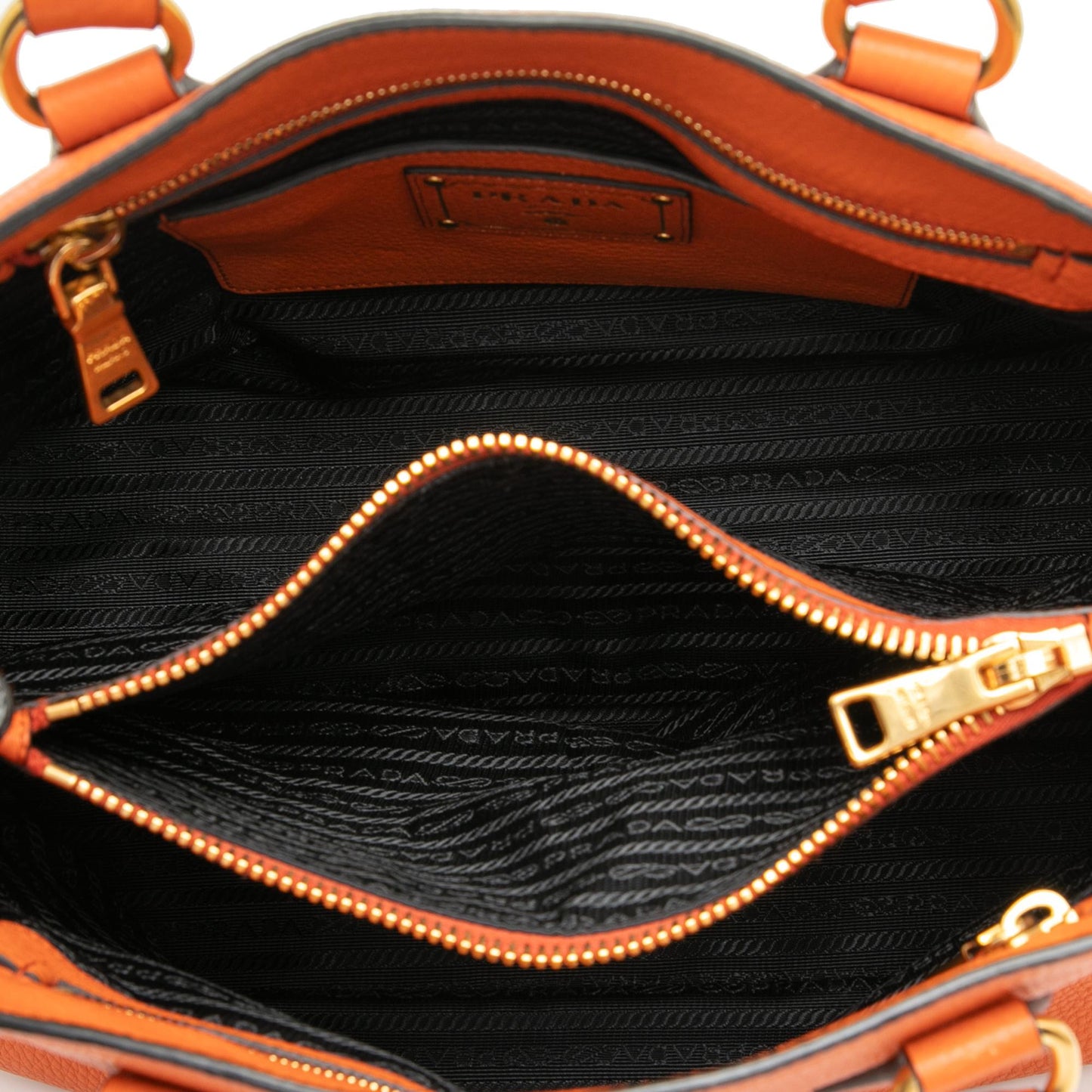 Prada Vitello Daino Open Convertible Tote
