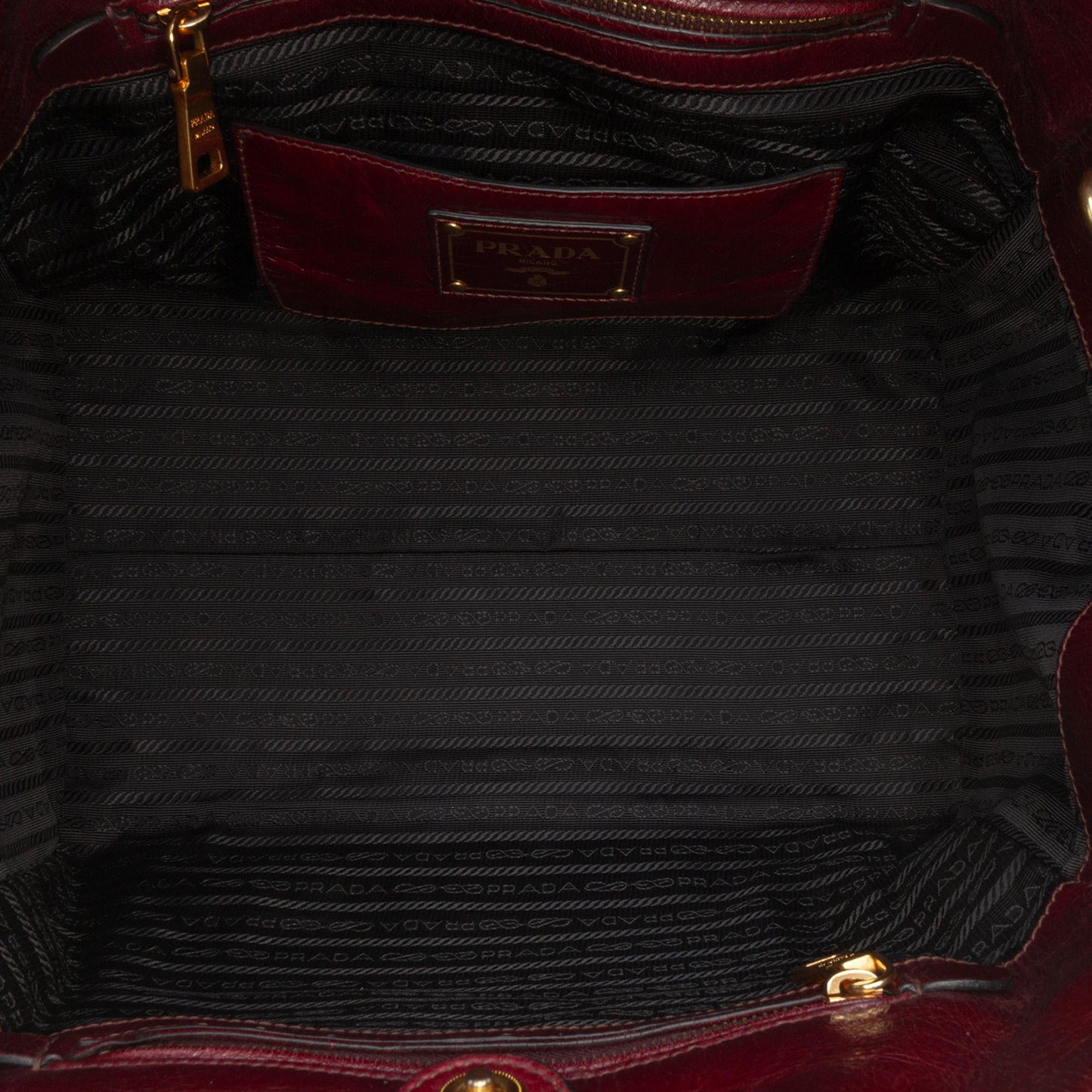 Prada Vitello Shine Shopping Tote