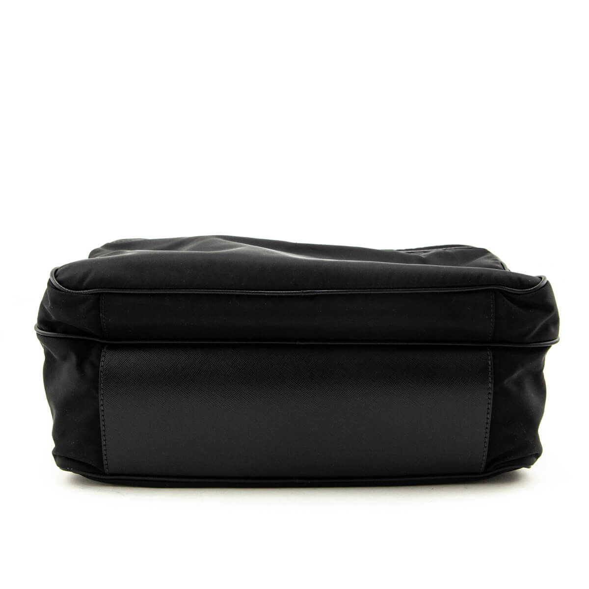 Prada Black Tessuto & Saffiano Messenger Bag