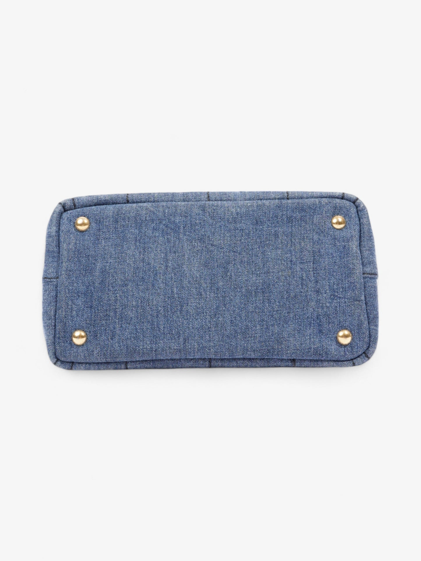 Prada Canapa Tote Denim / Black Denim