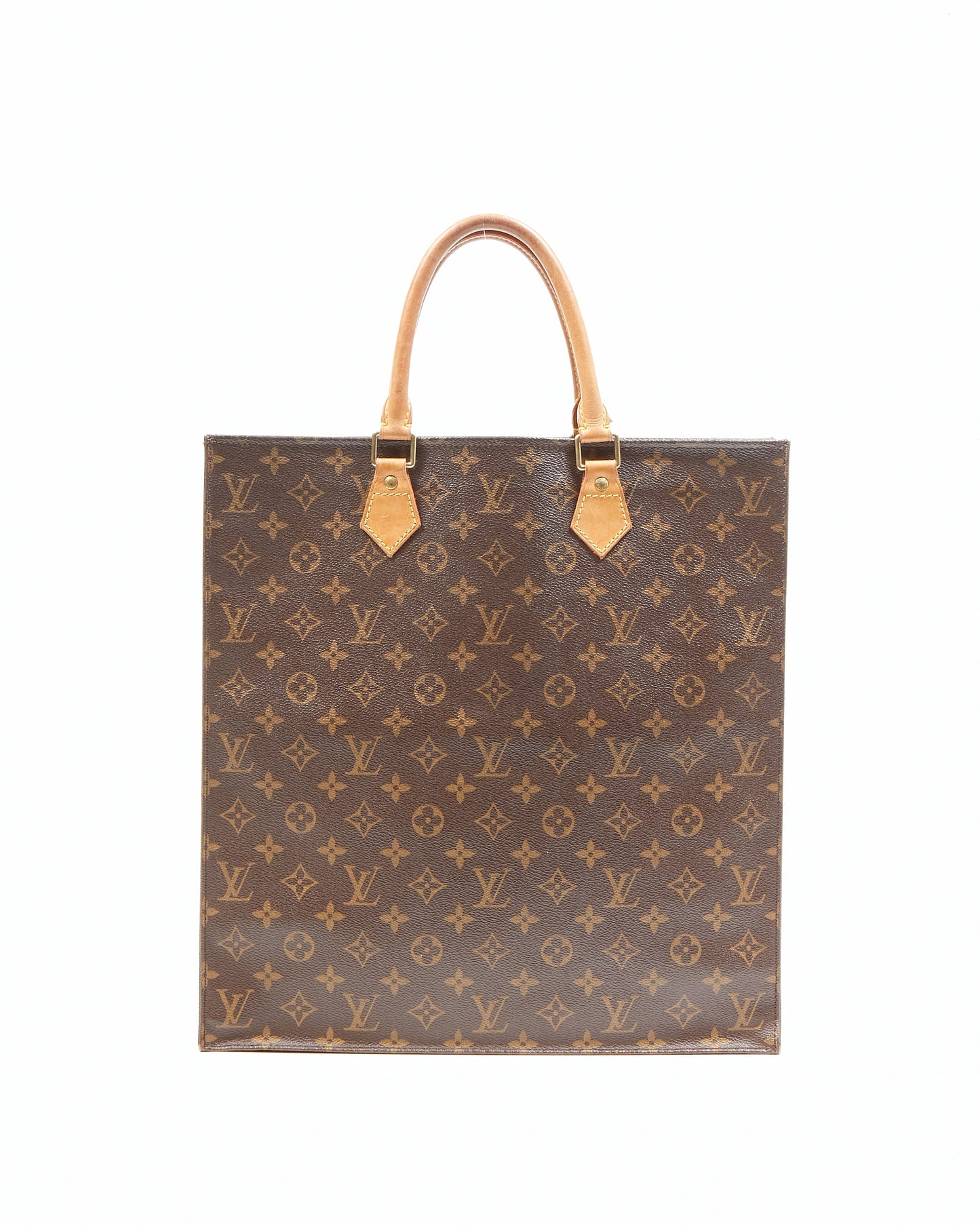 Louis Vuitton Monogram Canvas Sac Plat Top Handle Bag