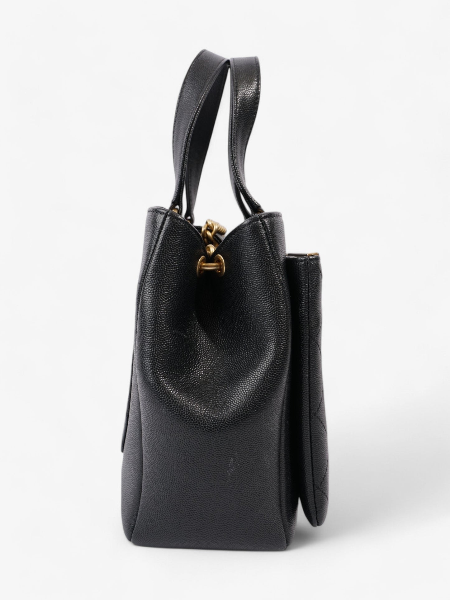 Chanel Framed Business Affinity Bag Black Caviar Leather
