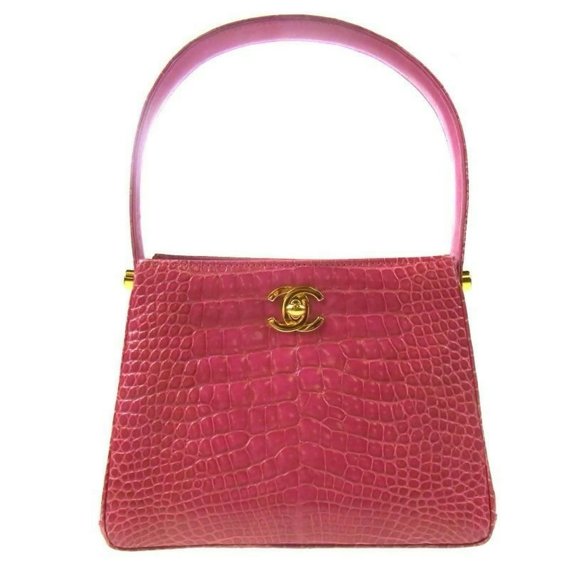 Chanel Pink Crocodile Kelly Bag