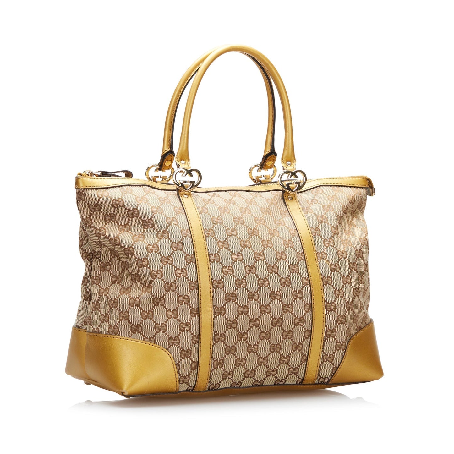 Gucci Leather Canvas Tote Style 35