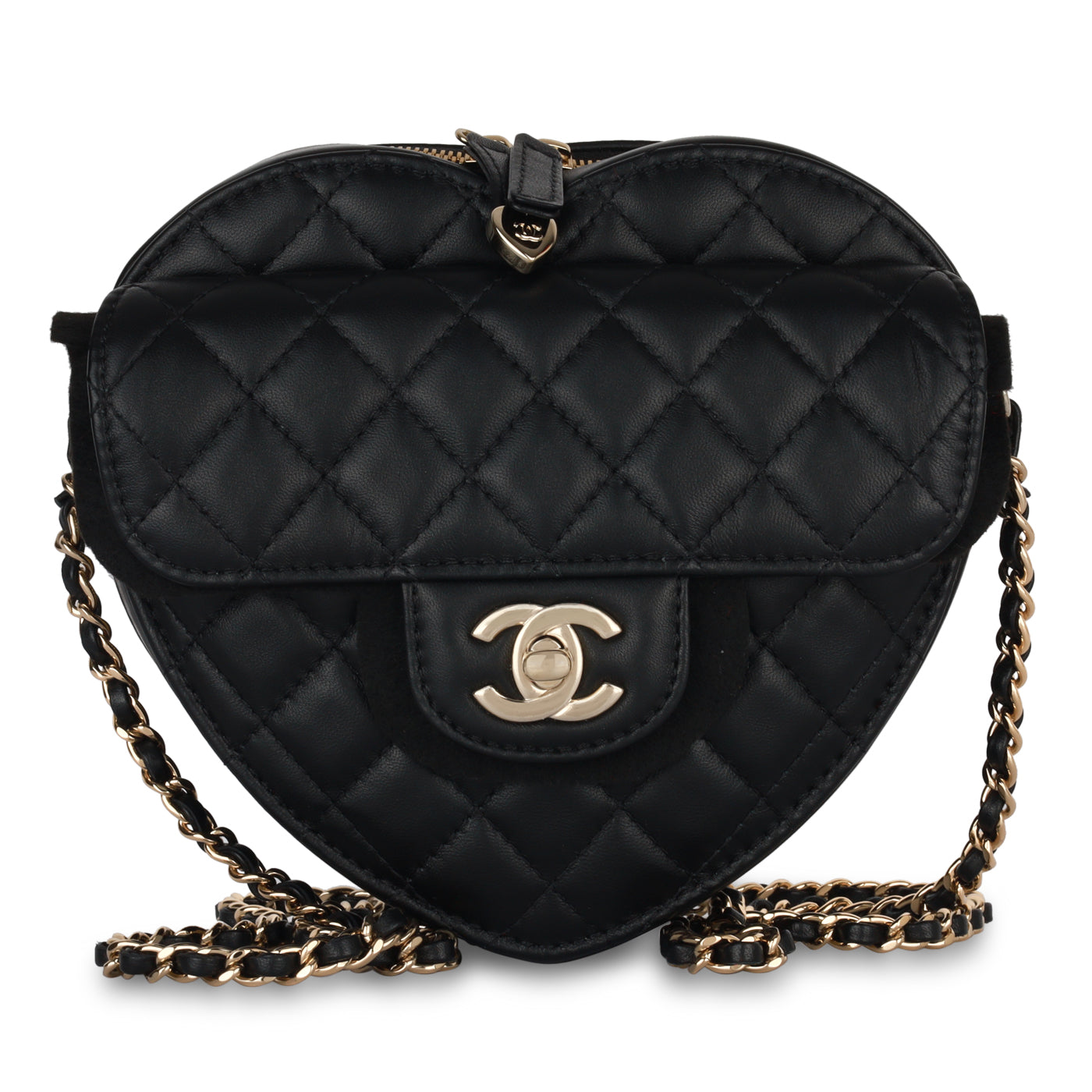 Chanel Large Heart Bag - Black