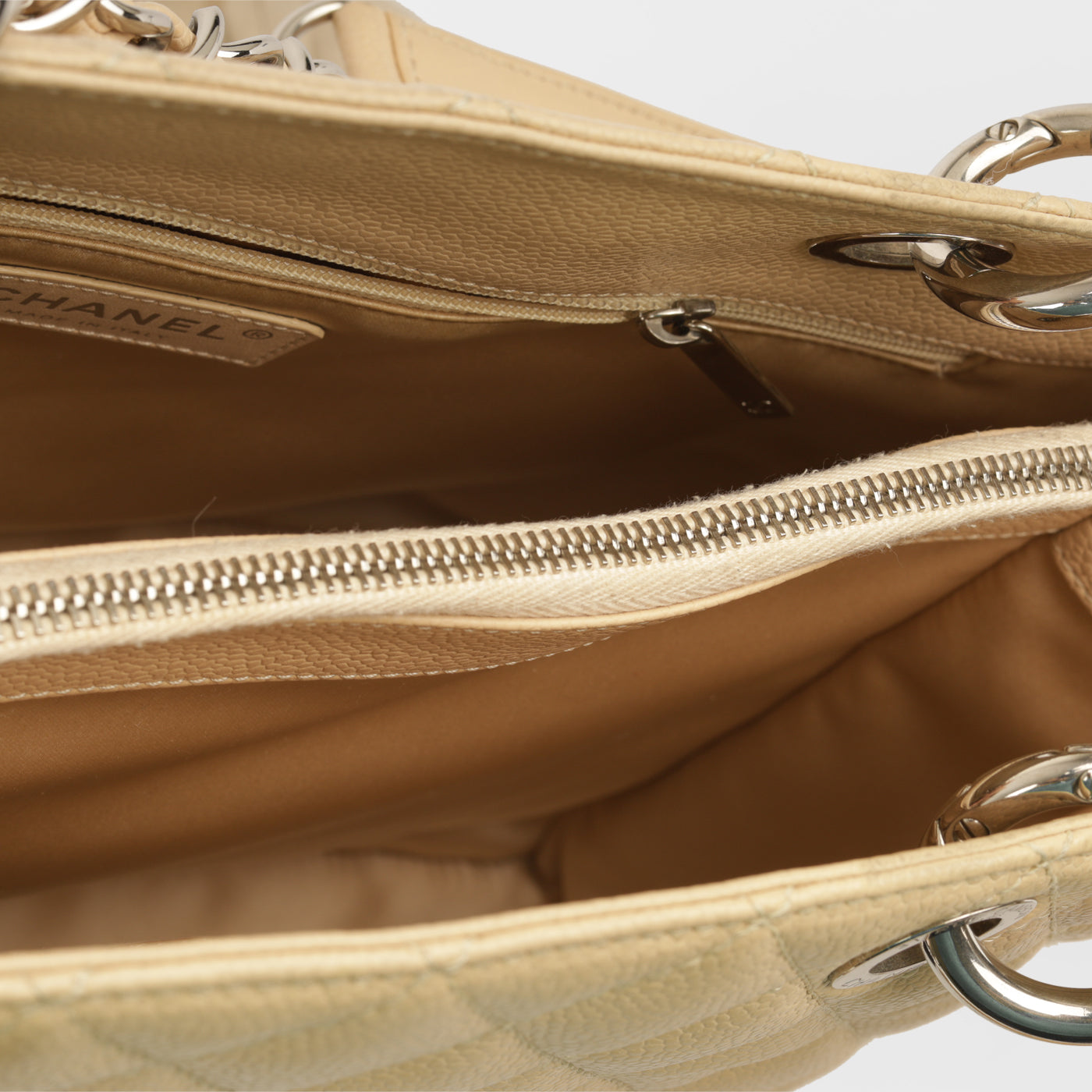 Chanel GST - Beige Caviar