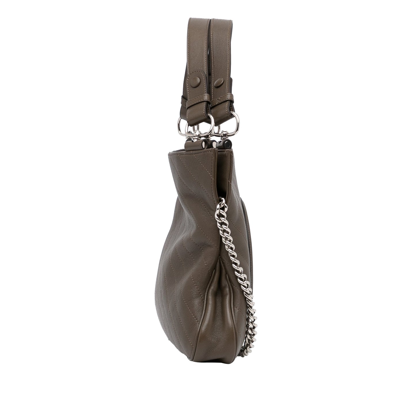 Gucci Blondie Brown Leather Quilted Shoulder Bag