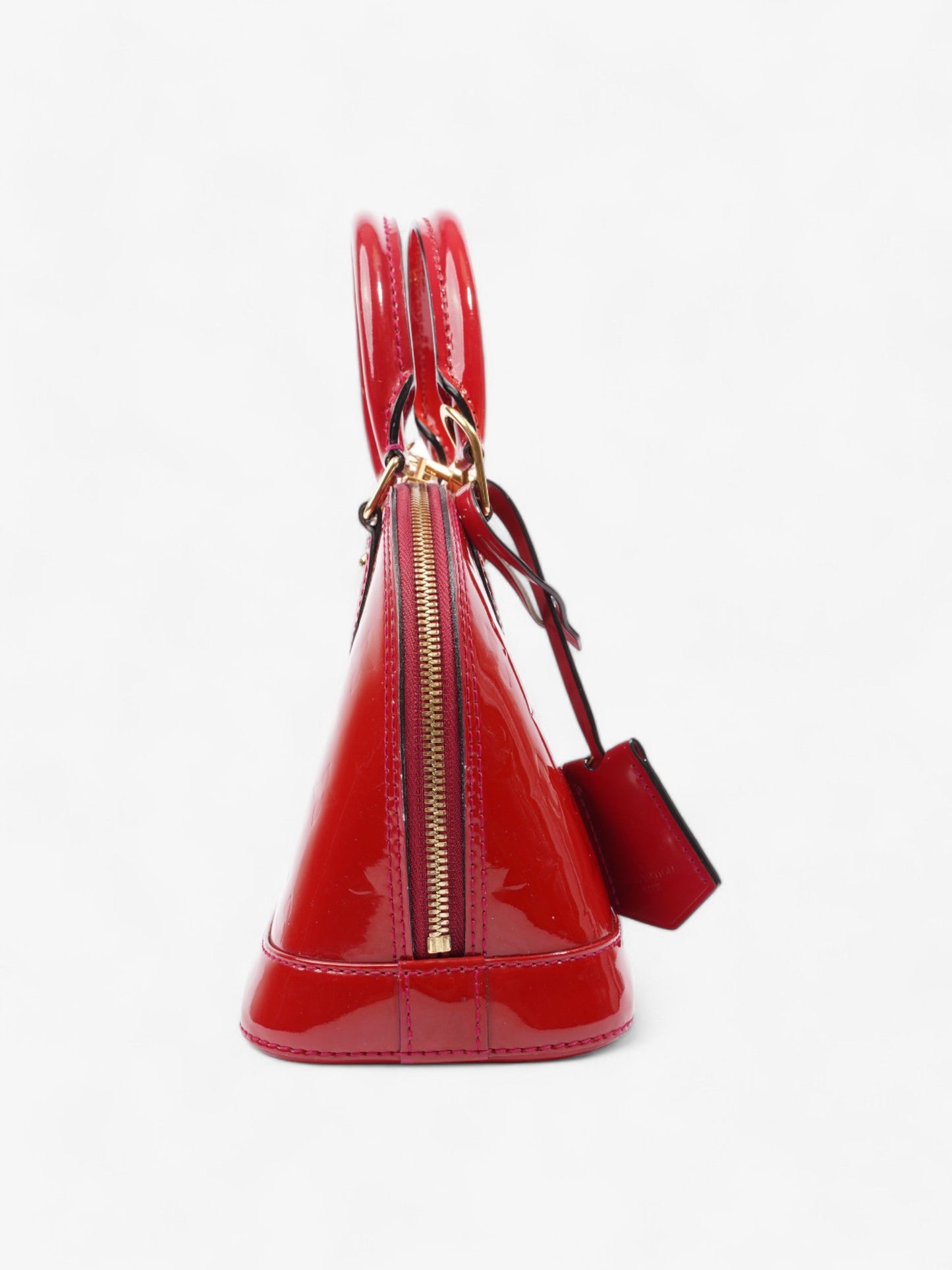 Louis Vuitton Alma Red Monogram Vernis Leather BB