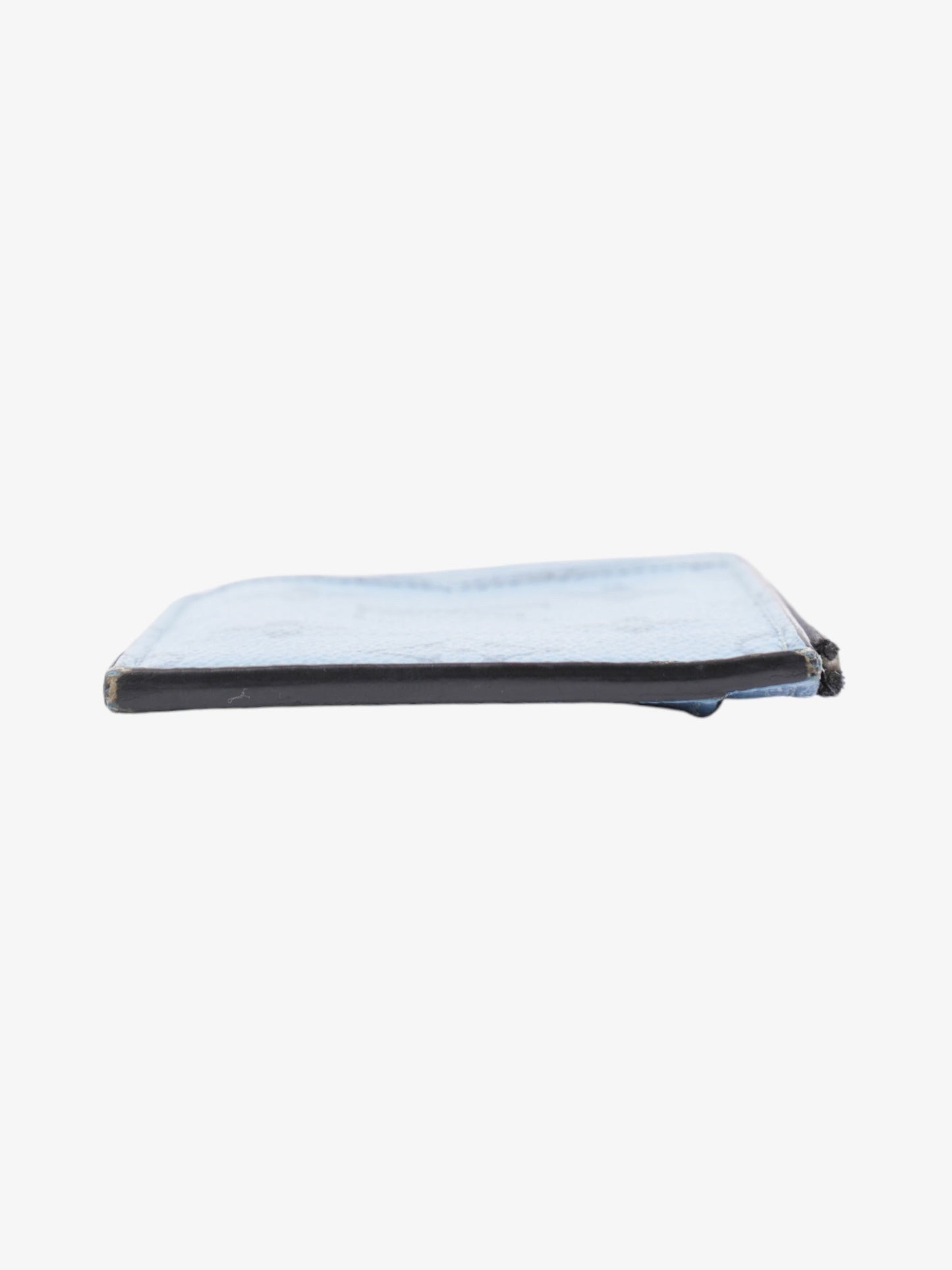 Louis Vuitton Card Holder Blue Leather