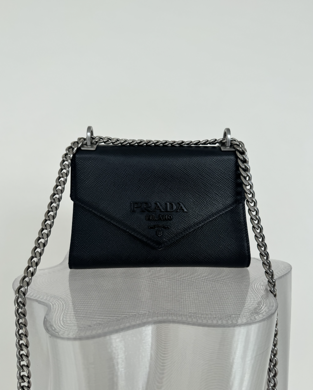 Prada Monochrome Crossbody in Black