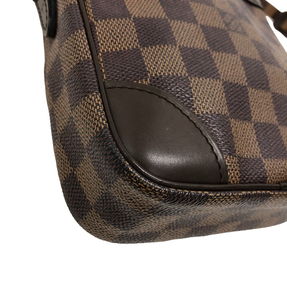 LOUIS VUITTON Shoulder Bag leather Brown Special order Damier Danube Women