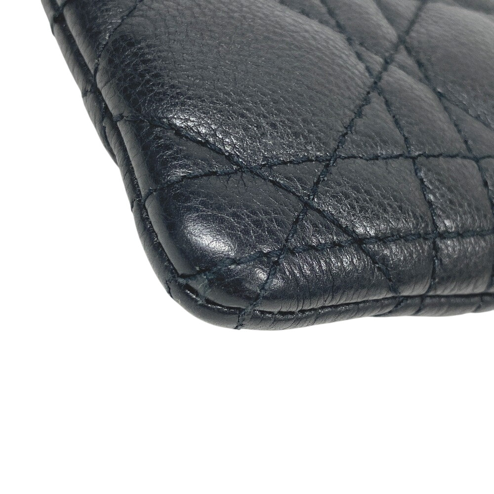 Christian Dior Shoulder Bag leather black Multifunction Canage Women