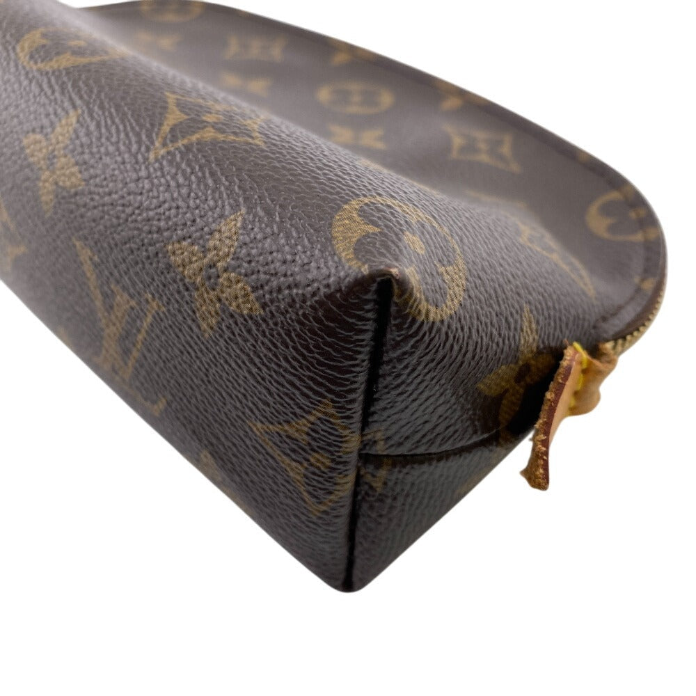 LOUIS VUITTON Pouch leather Brown Monogram Pochette CosmetiquePM