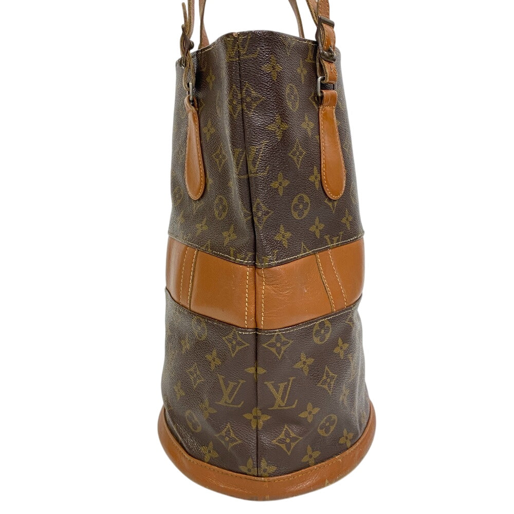 LOUIS VUITTON Shoulder Bag Monogram Brown Monogram BucketPM