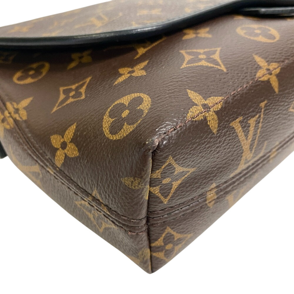 LOUIS VUITTON Shoulder Bag ? leather Brown Monogram Magnetic messenger