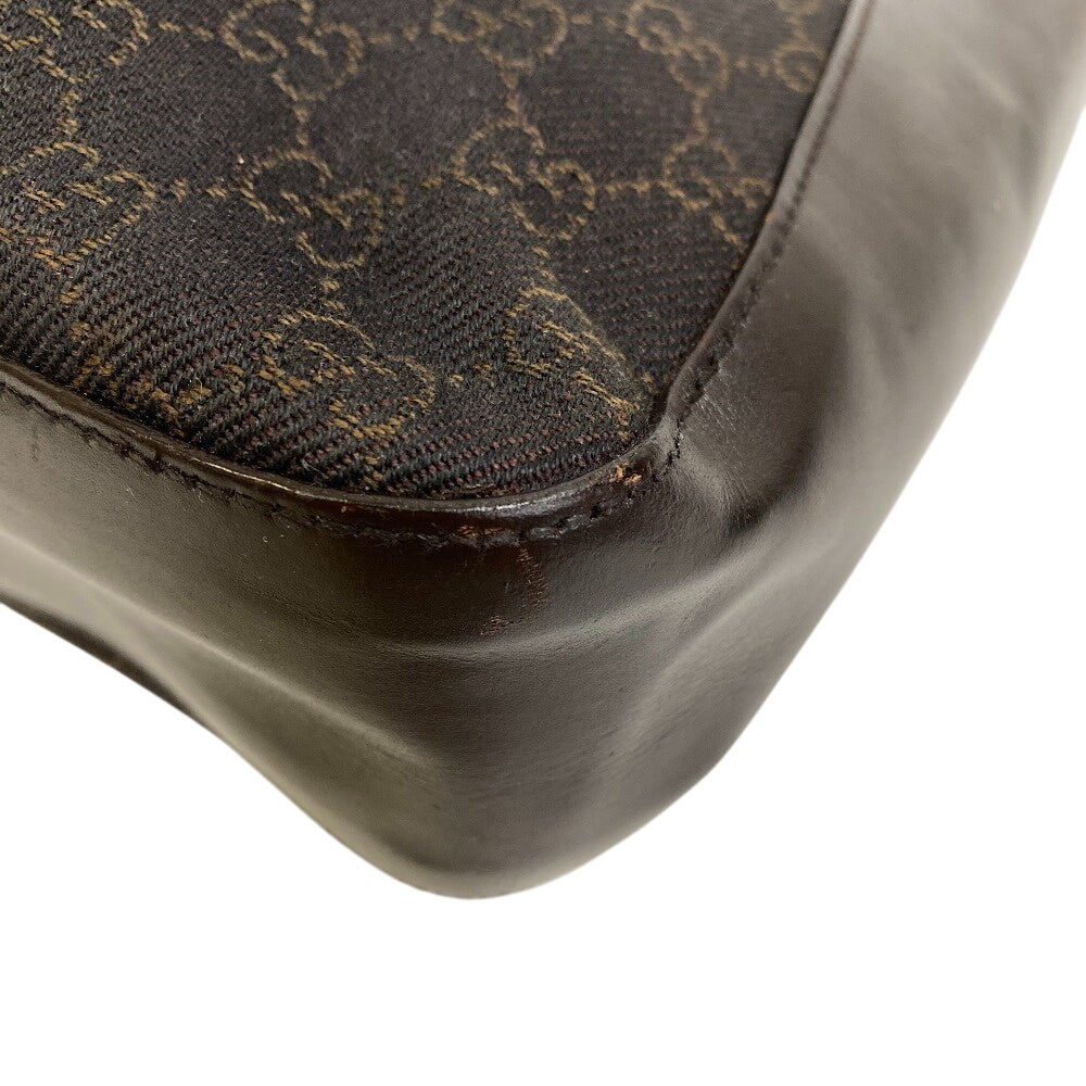 GUCCI Tote Bag 73982 Leather, Canvas Brown GG pattern