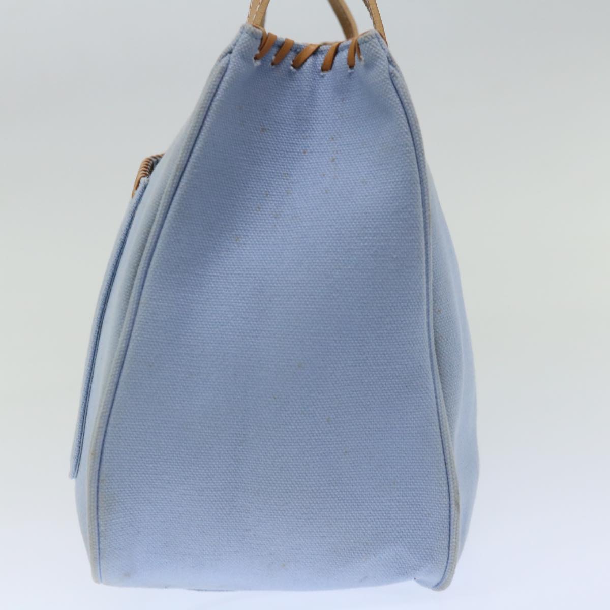 Burberry Blue Label Hand Bag Canvas Blue Auth ac2928