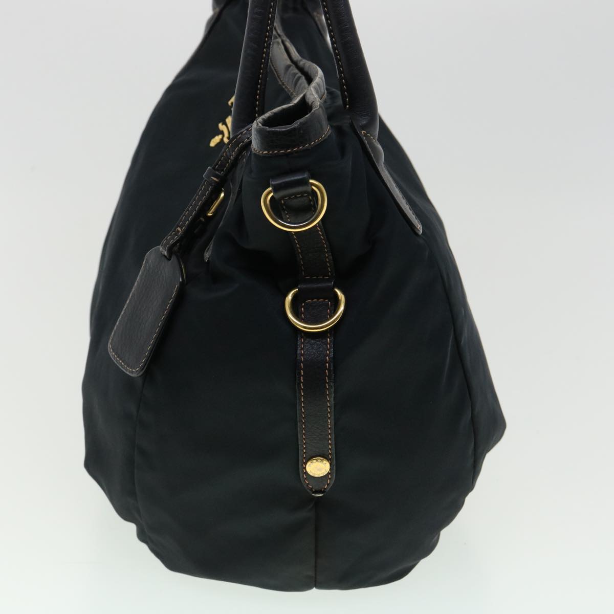 Prada Hand Bag Nylon 2way Black