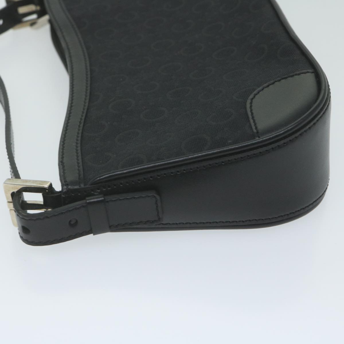 Luxury CELINE C Macadam Canvas Shoulder Bag Black am5538