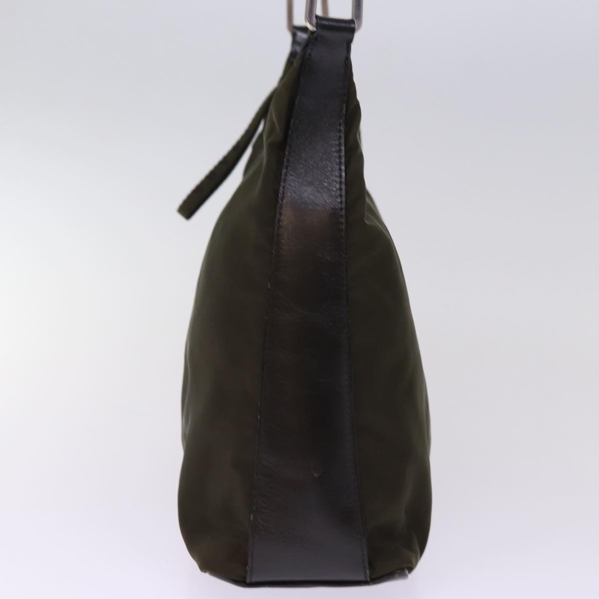 PRADA Shoulder Bag Nylon Khaki Auth ar11956B