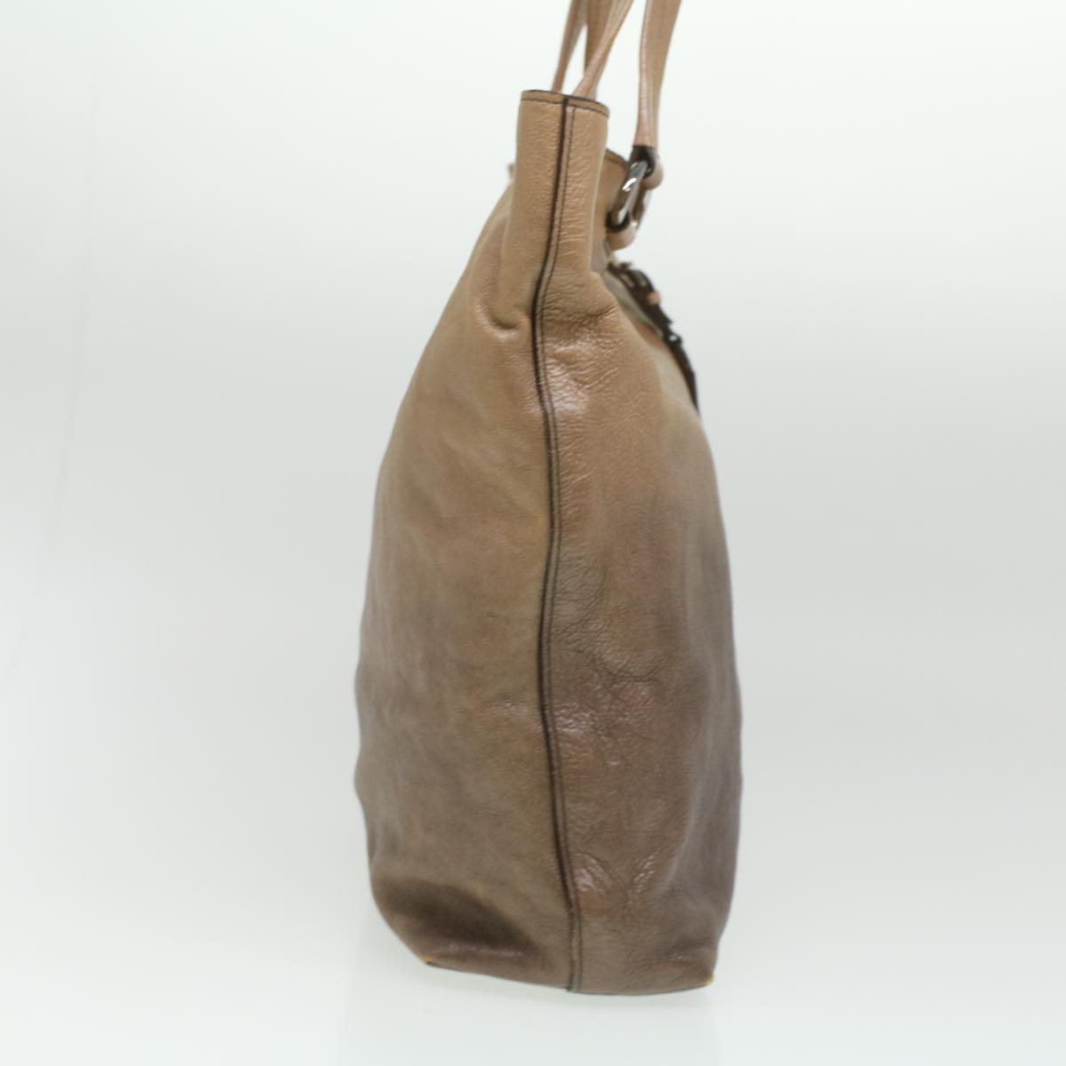 Prada Tote Bag Leather Beige