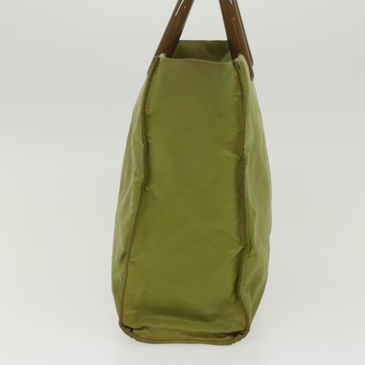 Prada Hand Bag Nylon Khaki