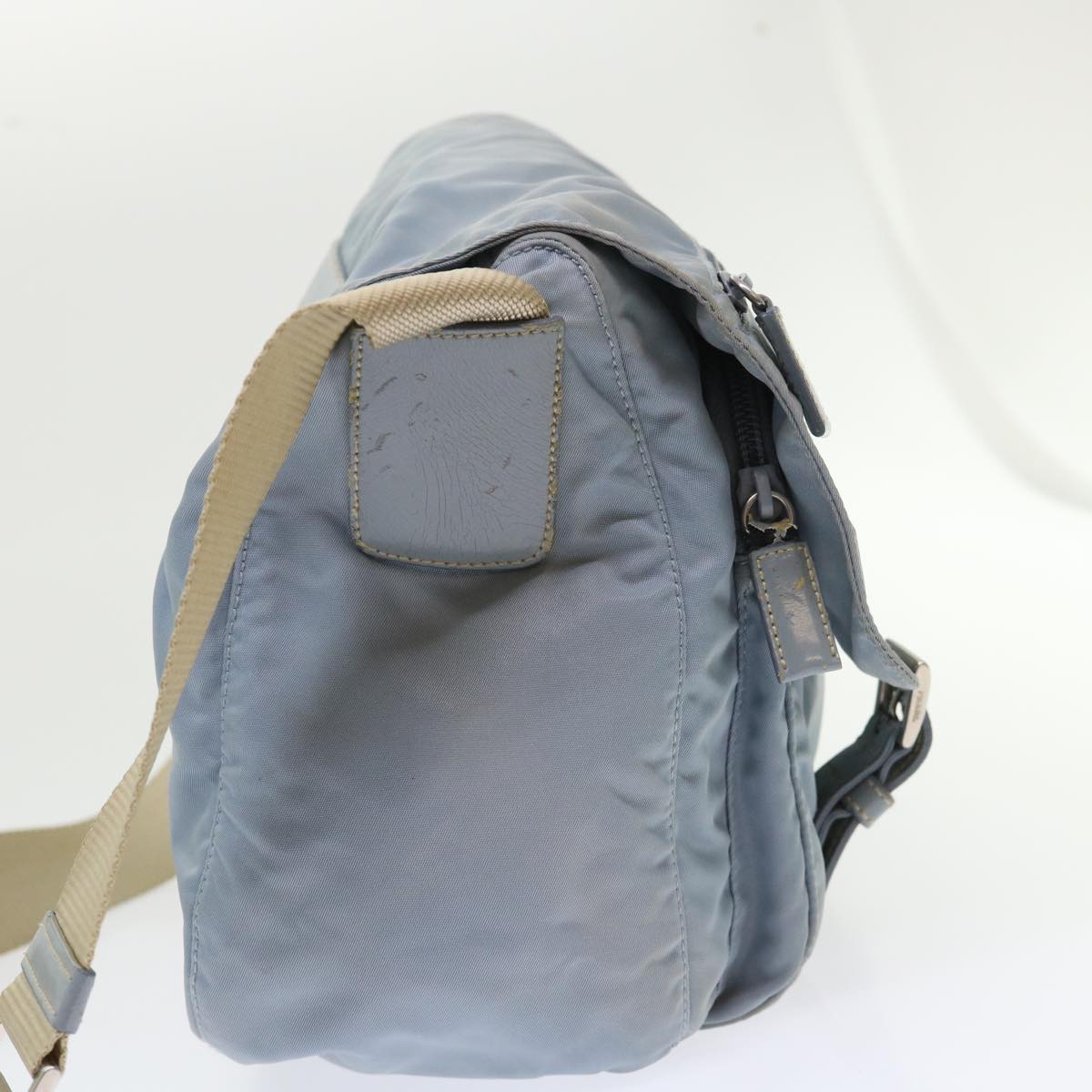 Prada Shoulder Bag Nylon Light Blue