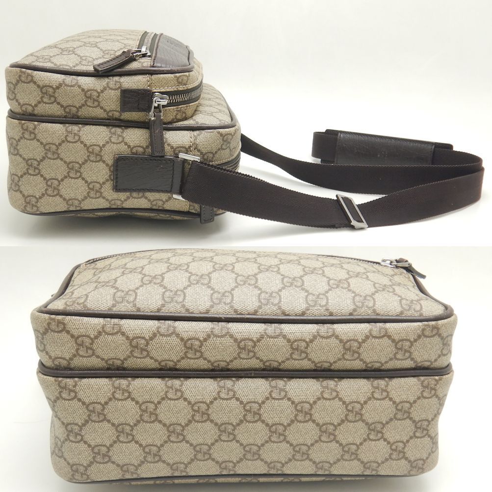 Gucci Leather Canvas Shoulder Bag